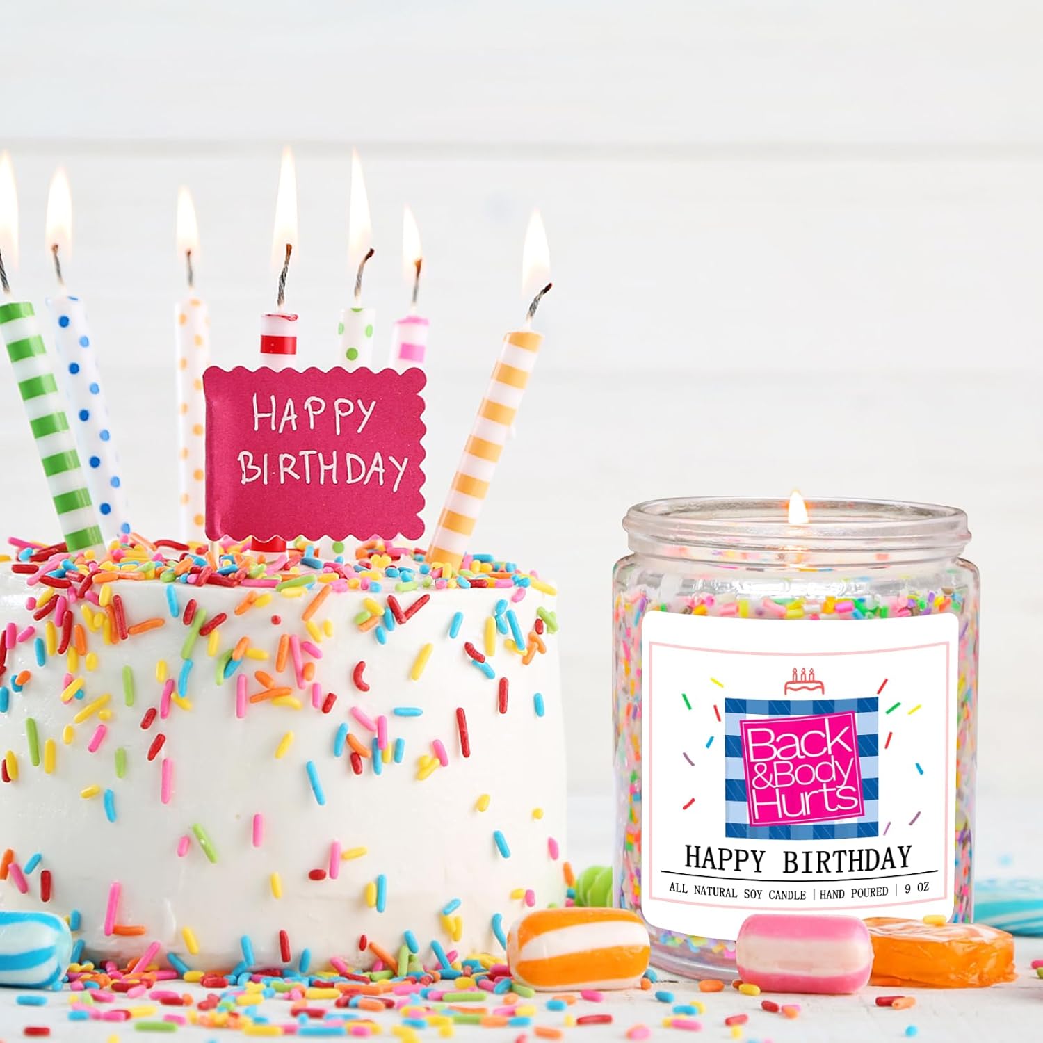 Homsolver Velas de cumpleaños para ella y él, regalos de cumpleaños para mujeres y hombres, ideas únicas de regalo de cumpleaños para mejores
