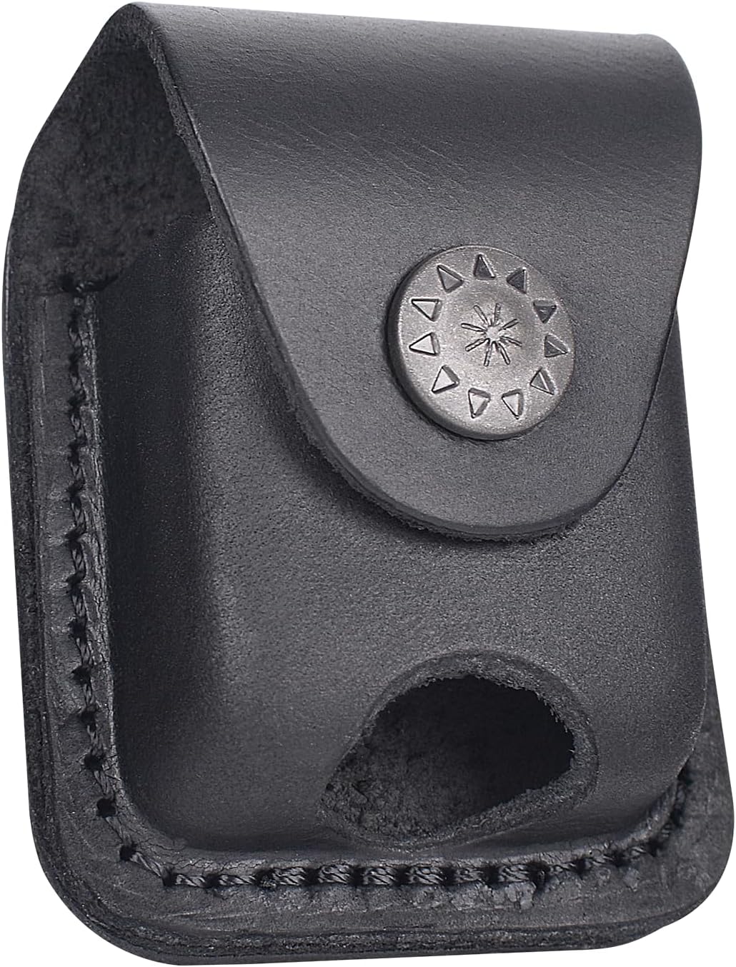 Funda de cuero para encendedor hecha a mano con lazo para cinturón de bolsillo