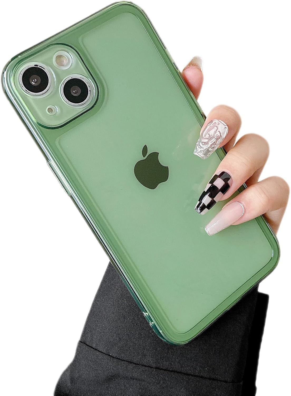ZTOFERA Funda para iPhone 15 6.1 pulgadas, Transparente Suave Silicona Bumper Protector Retro Color Transparente A Prueba de Golpes Caja Del