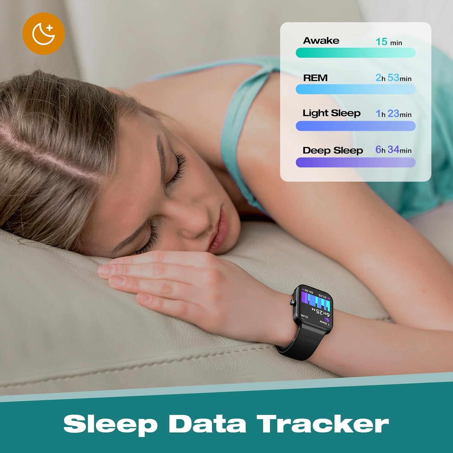 Quican Reloj inteligente para hombres y mujeres con Alexa, 7 días de duración de la batería IP68 impermeable Bluetooth Llamadas Reloj de fitness