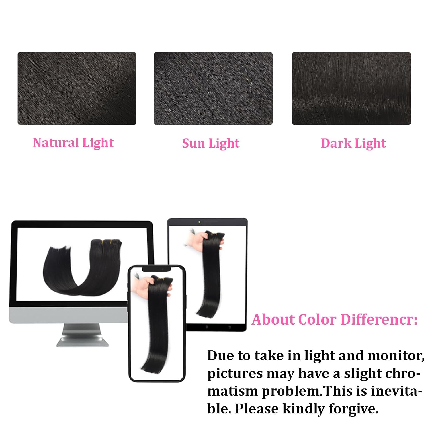 Extensiones de cabello humano con pinzas, 100% Remy, 8 piezas por juego, con 18 clips, extensiones de cabello lacio color negro natural, doble