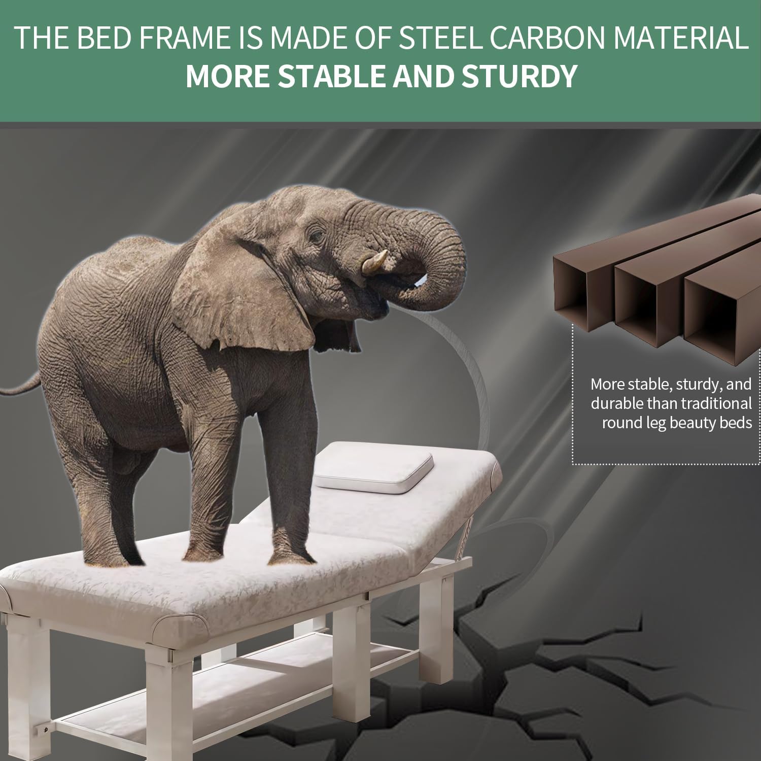 Cama de masaje ajustable, cama de spa, cama facial, se puede utilizar como mesa de terapia física para el hogar, mesa de masaje facial, superficie