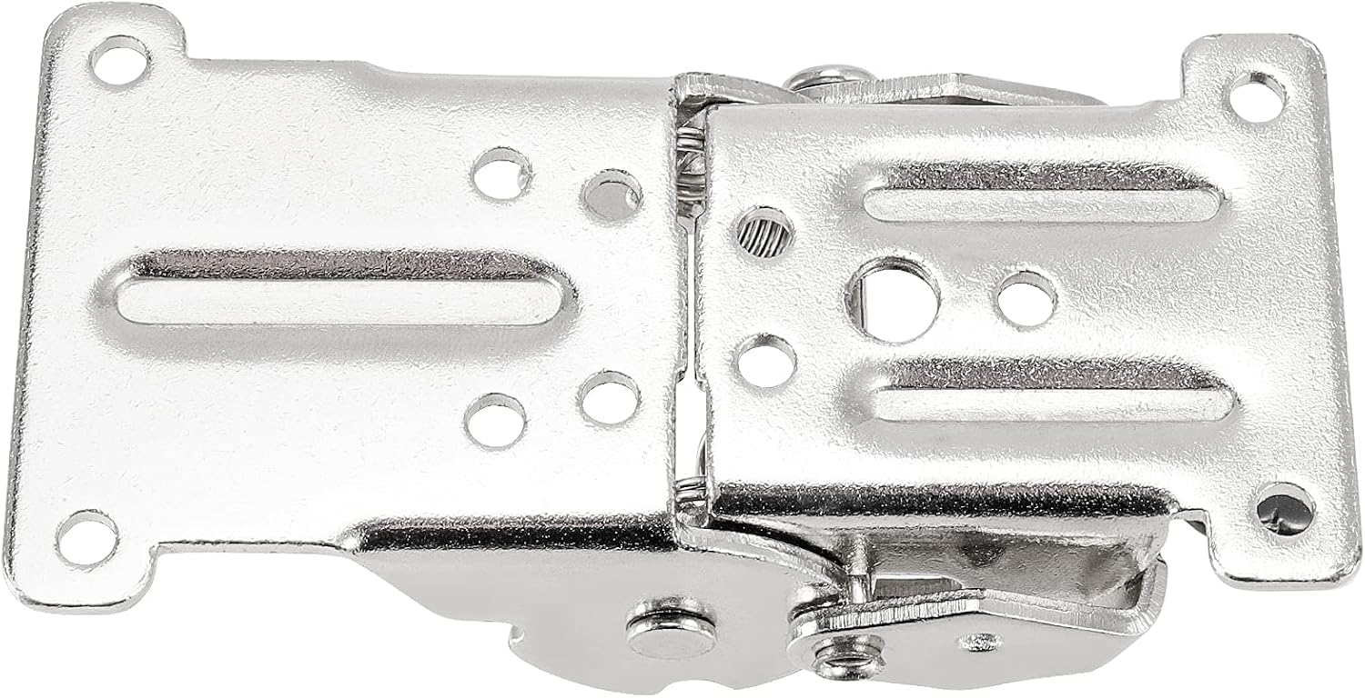 Paquete de 8 soportes plegables de 0-90-180 grados, soportes plegables de patas de mesa con bisagras autobloqueantes con tornillos de montaje,