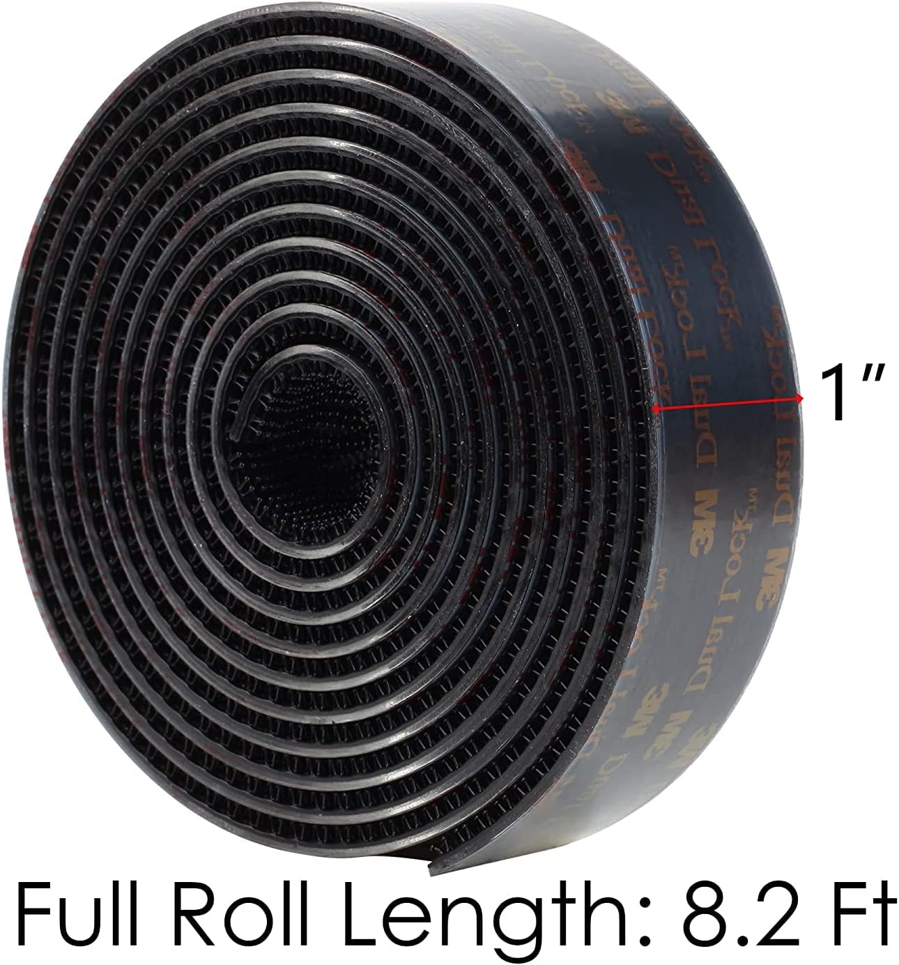 3M Dual Lock SJ3550A 1 pulgada × 8 pies, color negro, paquete de 2 cintas de montaje de cierre con cierre de gancho adhesivo fuerte en forma de