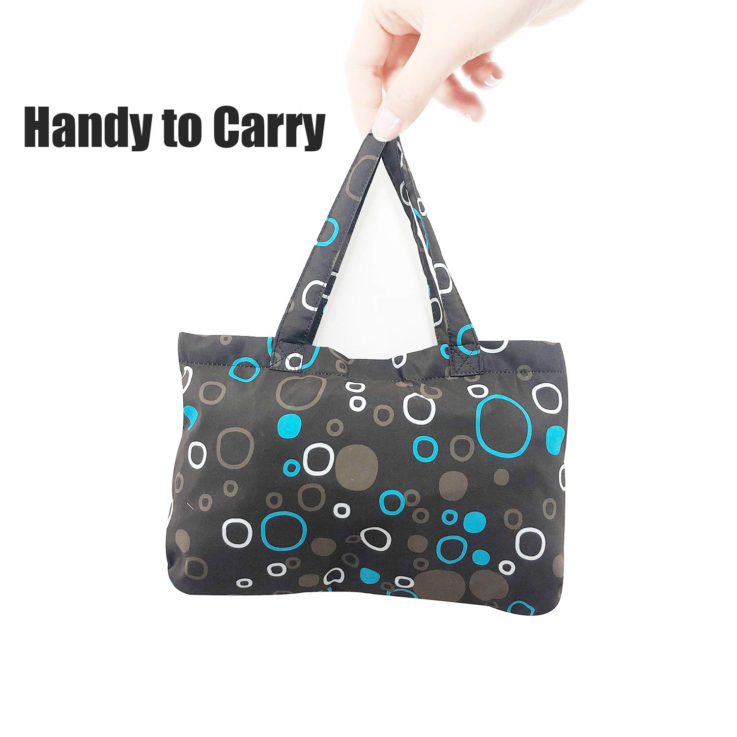 Funda de asiento portátil 2 en 1 para carrito de comestibles y funda para silla de bebé (círculo negro)
