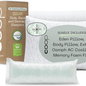 Coop Eden King & Body Pillow Bundle, el juego incluye (1) almohada Eden King y (1) almohada corporal Coop Eden King & Body Pillow Bundle, el juego incluye (1) almohada Eden King y (1) almohada corporal
