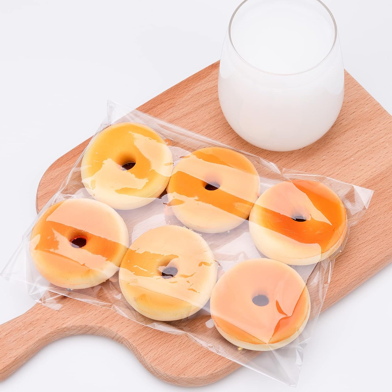 Awpeye 100 bolsas transparentes de celofán de celofán de 6 x 10 pulgadas, buenas para pasteles, panadería, galletas, dulces, postres, palomitas de