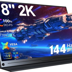 Newsoul Monitor portátil 2K 144Hz 18″, 100% DCI-P3 FreeSync HDR 2560×1600 Monitor portátil para juegos con VESA, HDMI USB C mate IPS cuidado ocular Newsoul Monitor portátil 2K 144Hz 18″, 100% DCI-P3 FreeSync HDR 2560×1600 Monitor portátil para juegos con VESA, HDMI USB C mate IPS cuidado ocular