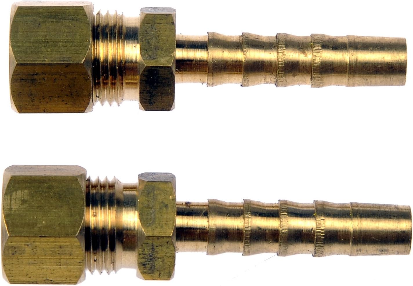 Dorman Adaptador de línea de combustible 800-036  516 pulgadas de acero a 516 pulgadas (0.315 in), tubo de nailon, paquete de 2 unidades de ajuste