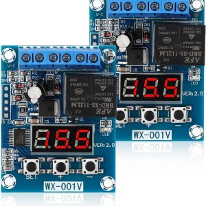 2 piezas de corte de bajo voltaje, interruptor de desconexión de bajo voltaje de 12 V CC, corte, protector de bajo voltaje sobre carga y descarga, 2 piezas de corte de bajo voltaje, interruptor de desconexión de bajo voltaje de 12 V CC, corte, protector de bajo voltaje sobre carga y descarga,