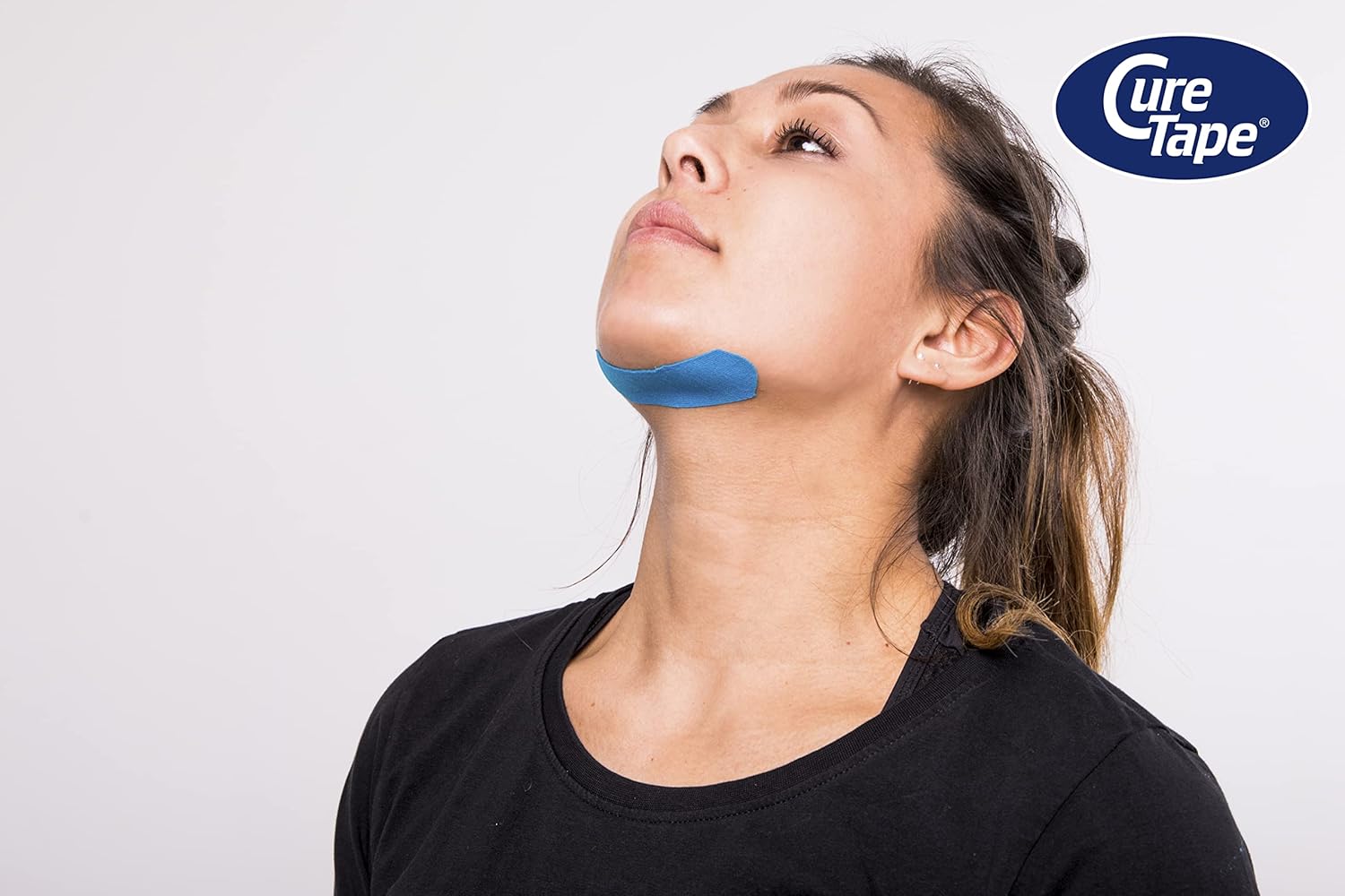 CureTape Cinta de kinesiología deportiva azul  Adhesión 30% más fuerte  Cinta K para condiciones extremas  Viscosa de secado rápido  Cinta muscular