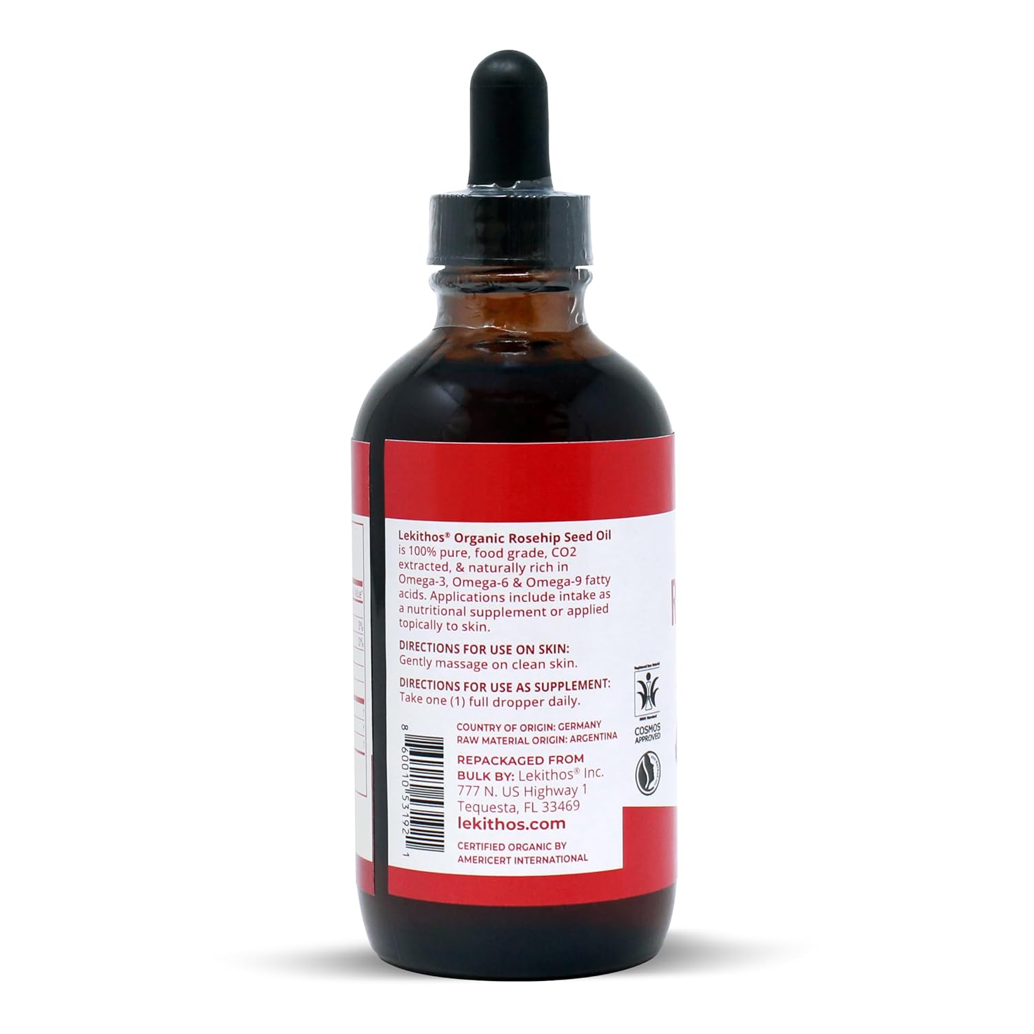 Aceite de Rosa Mosqueta Orgánico – 4oz – CO2 extraído