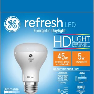 GE Bombilla LED Refresh de 45 W, luz diurna, reflector R20 blanco GE Bombilla LED Refresh de 45 W, luz diurna, reflector R20 blanco