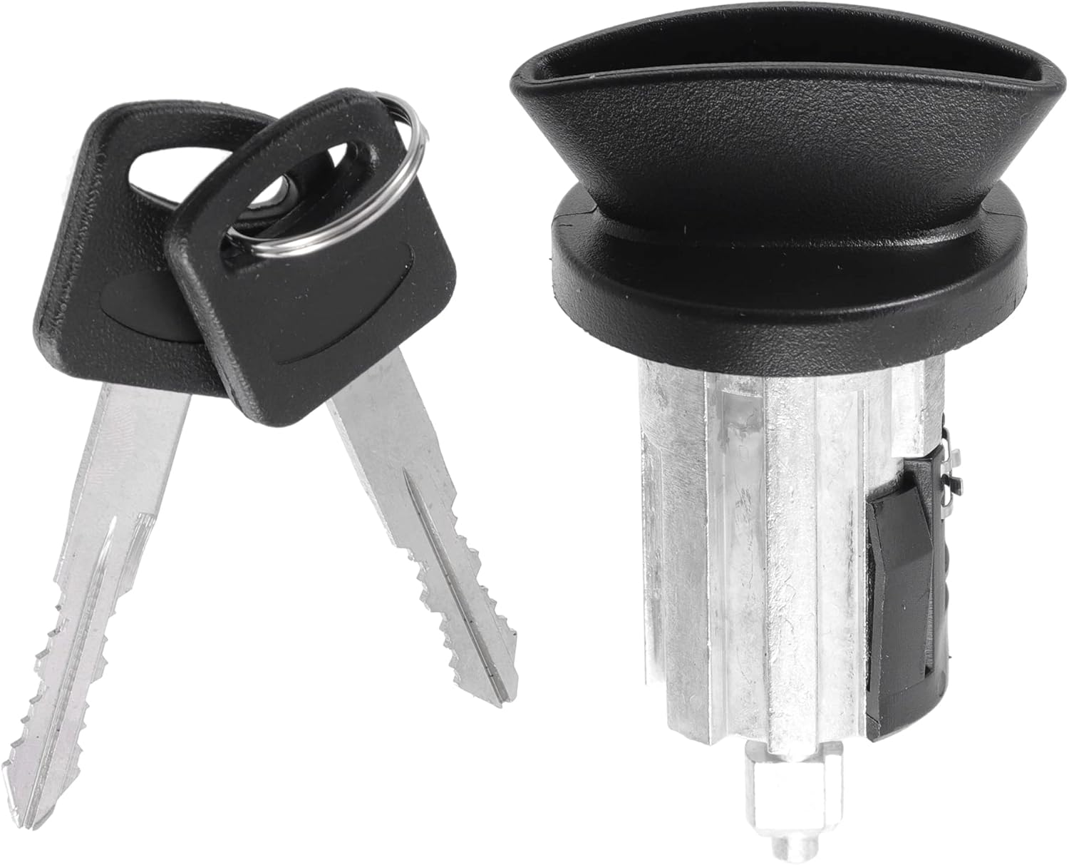 X AUTOHAUX F85Z-11582-AA 1L3Z-11582-A Cilindro de bloqueo del interruptor de arranque de encendido del motor con 2 llaves para Ford F-150 1996-2004