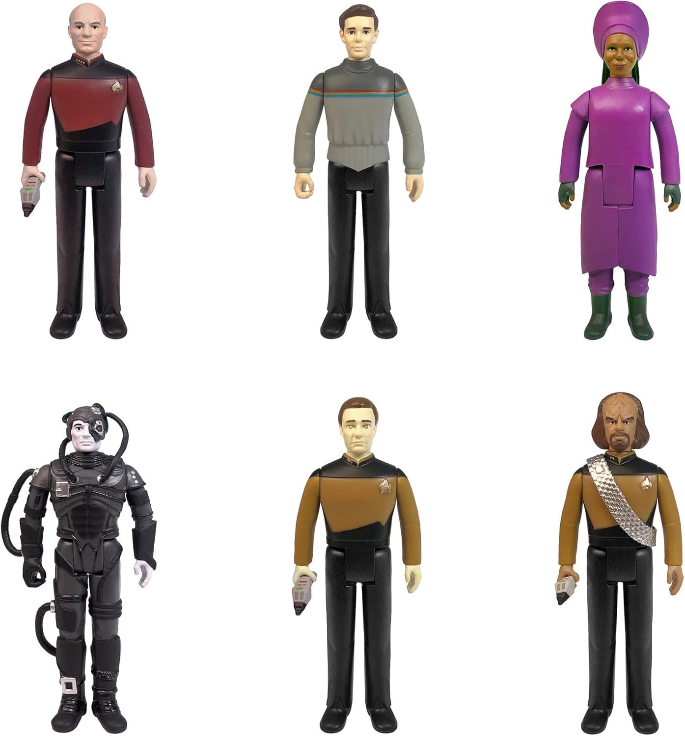 Super7 Star Trek La próxima generación del capitán Picard 3.75 en figura de reacción