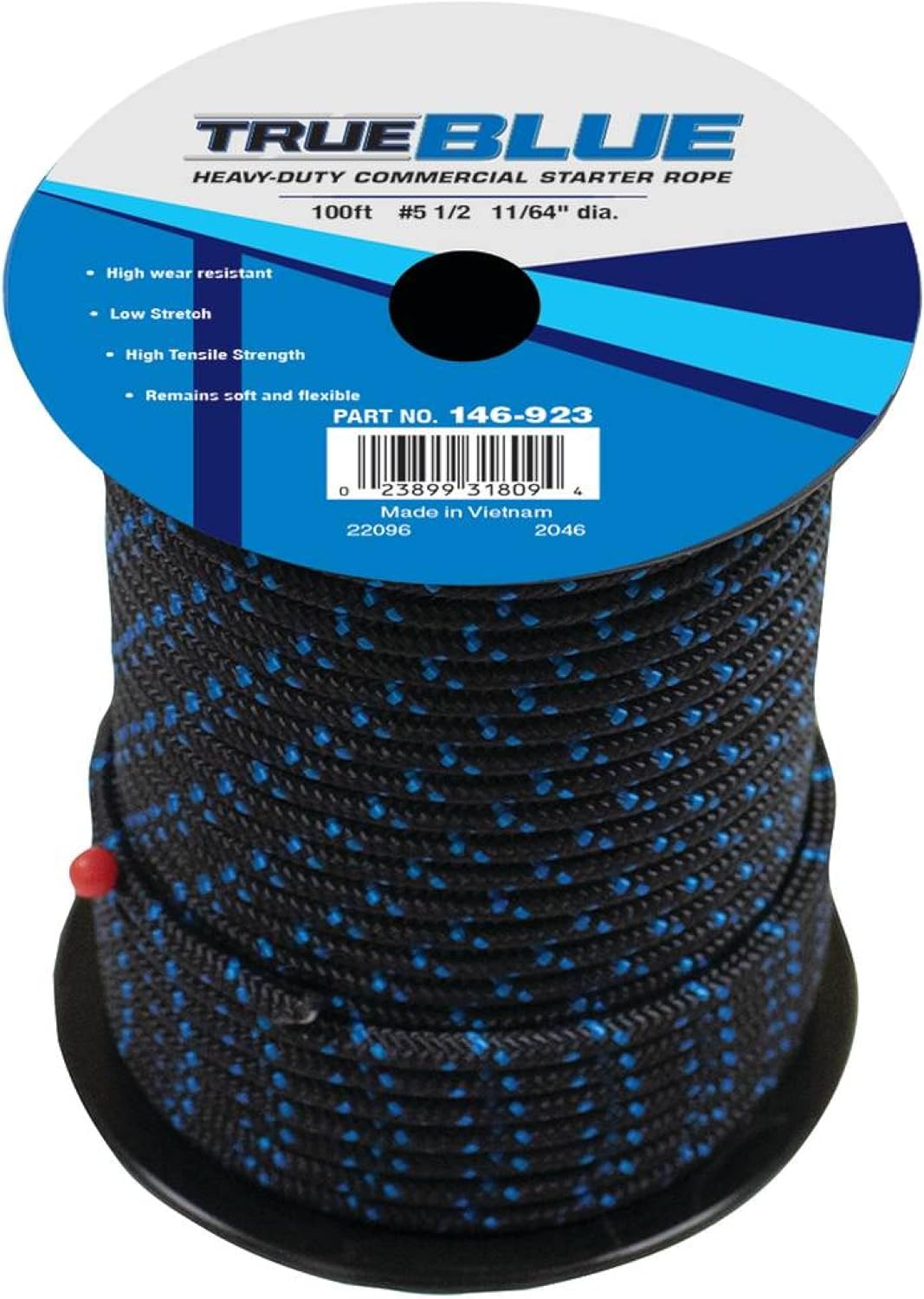 Stens Cuerda de arranque de 100′ 146-923#5 12 trenza sólida