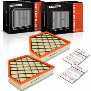 A-Premium Filtro de aire de motor delantero de 2 piezas compatible con Chevrolet Camaro 2016-2022, V8 6.2L, panel flexible, repuesto # 23323508 A-Premium Filtro de aire de motor delantero de 2 piezas compatible con Chevrolet Camaro 2016-2022, V8 6.2L, panel flexible, repuesto # 23323508