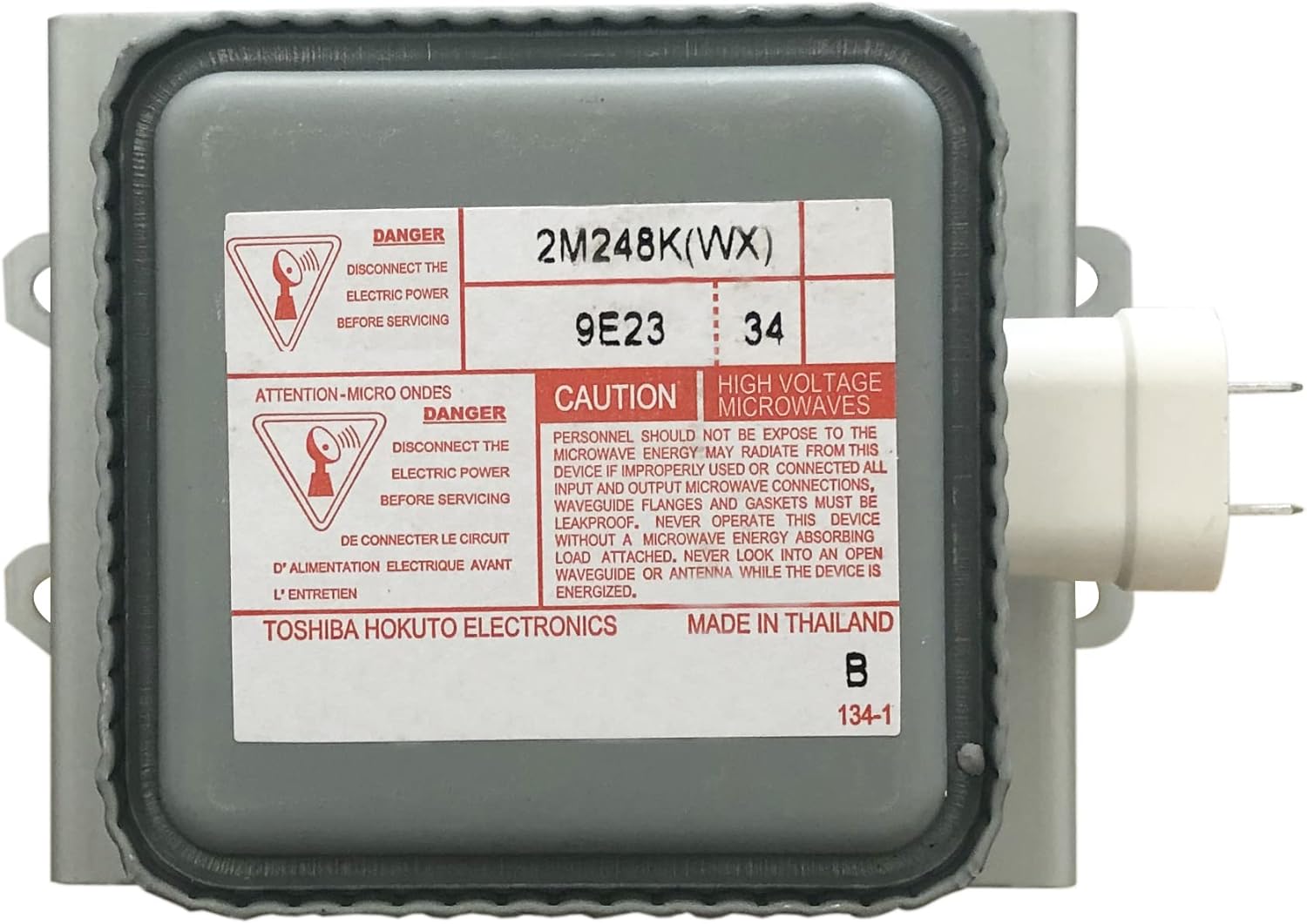 Nuevo tubo industrial genuino del magnetrón de la microonda de la microondade los accesorios secos 2M248K refrigerado aire 1000W del equipo