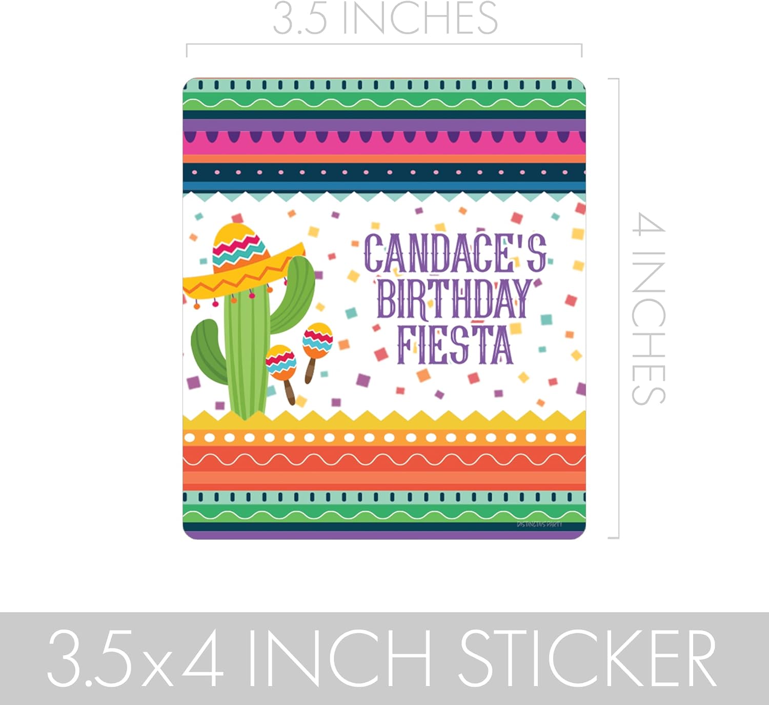Etiquetas adhesivas personalizadas para bolsa de chips de cumpleaños de fiesta mexicana, etiquetas personalizables para bolsas de aperitivos y