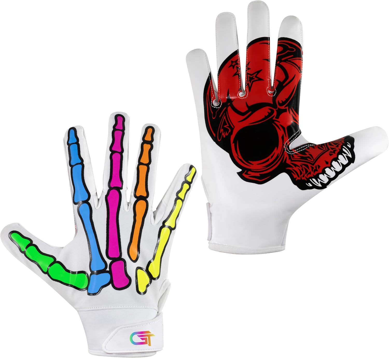 Glorious Traders – Guantes de fútbol americano, guantes de fútbol para adultos y jóvenes, para hombres y mujeres, guantes de fútbol universitario