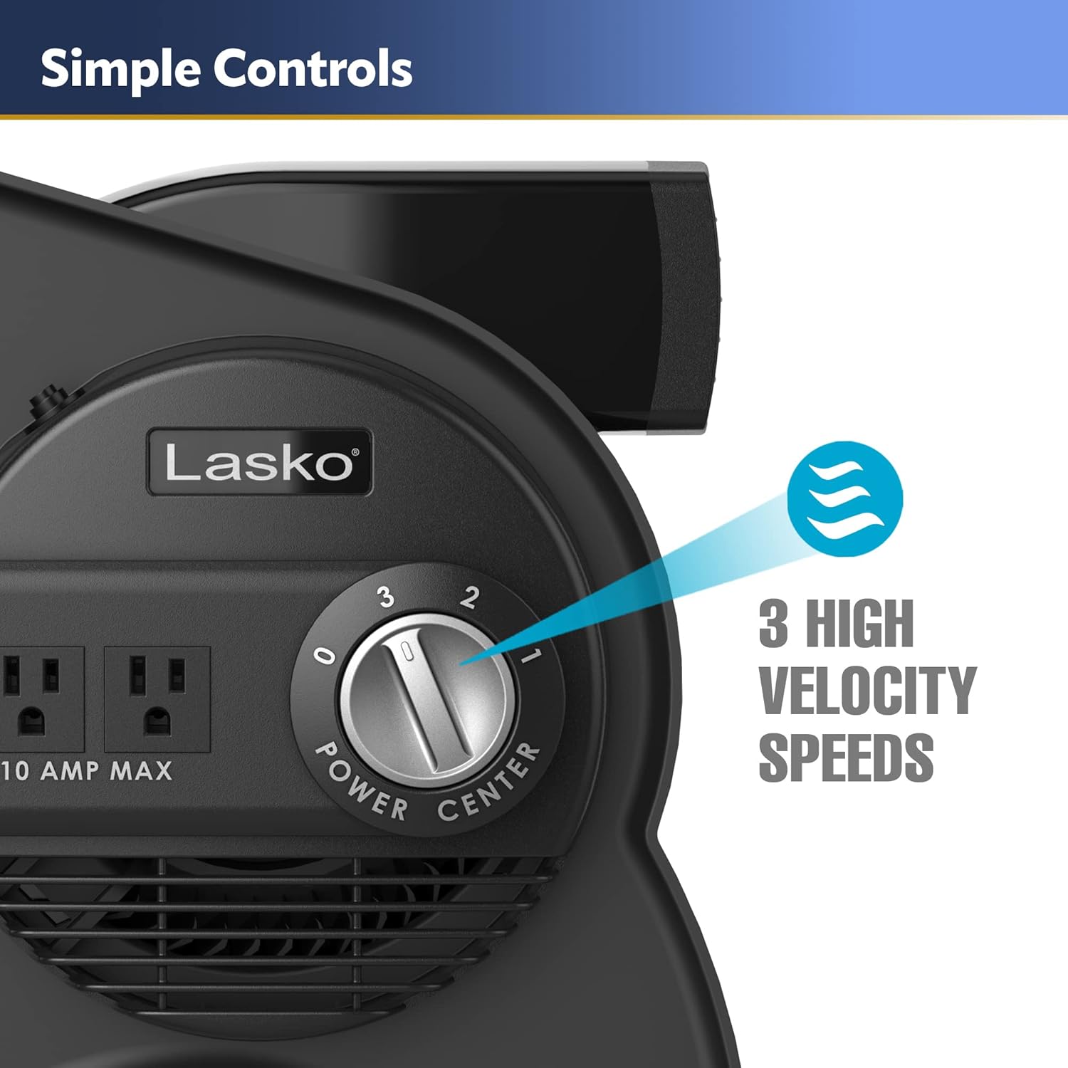 Lasko Paquete de ventilador giratorio de alta velocidad y ventilador de pedestal oscilante