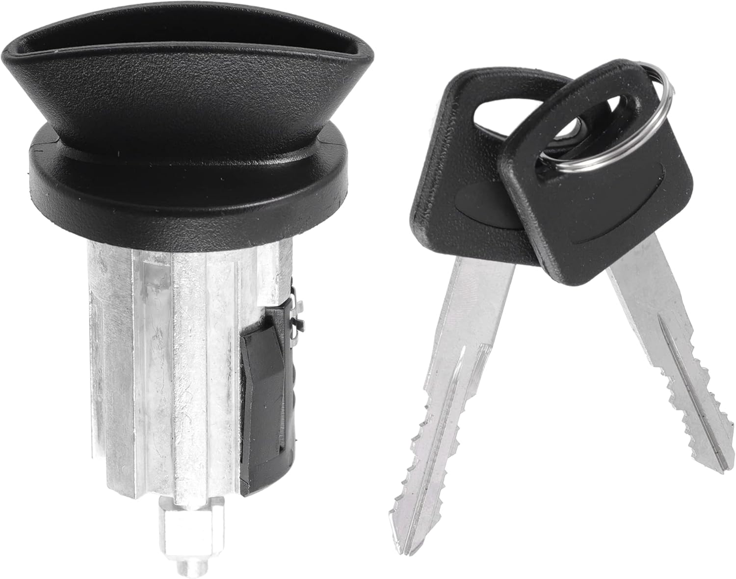 X AUTOHAUX F85Z-11582-AA 1L3Z-11582-A Cilindro de bloqueo del interruptor de arranque de encendido del motor con 2 llaves para Ford F-150 1996-2004