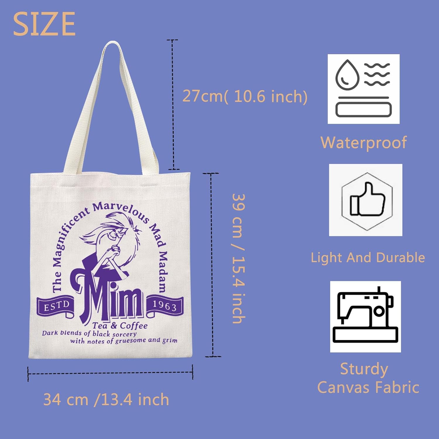 TIIMG Sword Stone – Bolsa de mano inspirada en películas de dibujos animados para fanáticos de Mad Madam