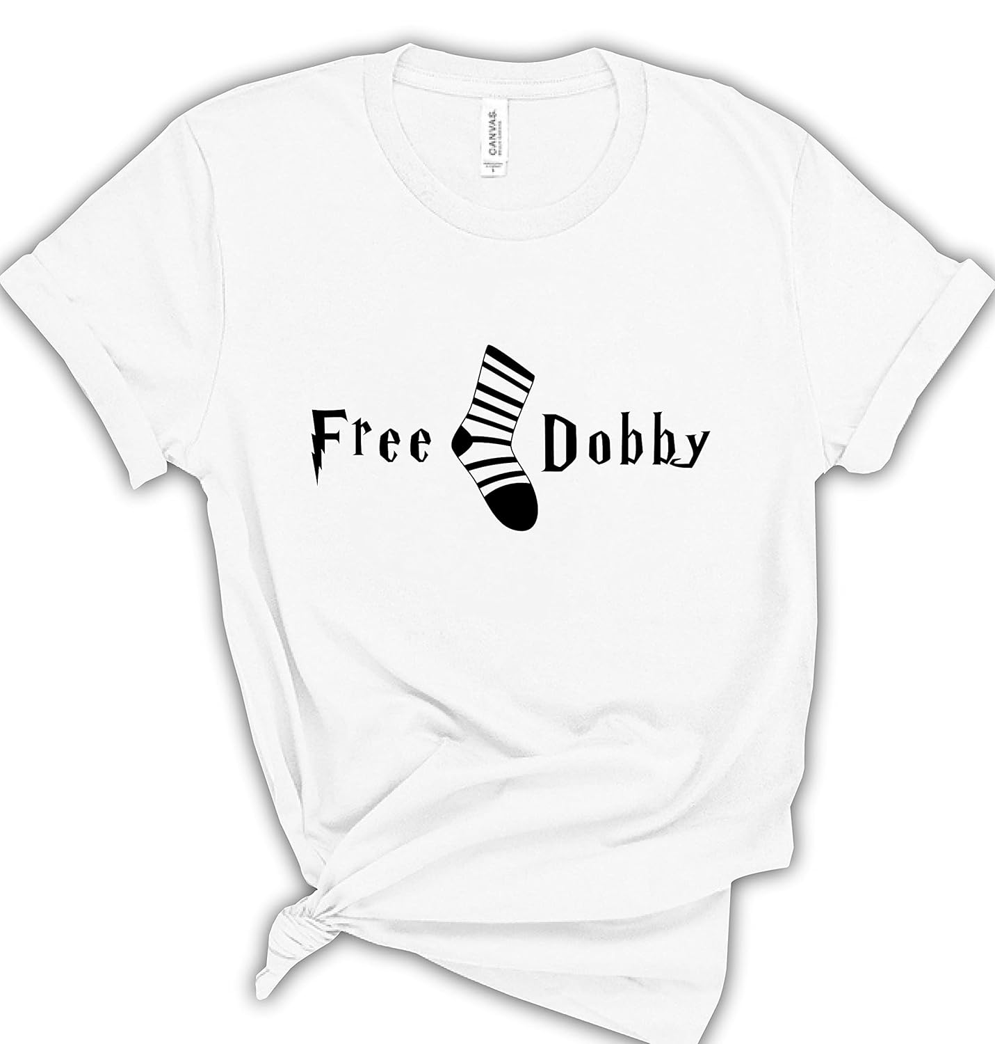 Free Dobby T-Shirts, Funny Gift For Women And Men, Free Socks Graphic T-Shirt, Casual Sleeve Clothes For Summer, Funny Gifts For Girl And Boy,