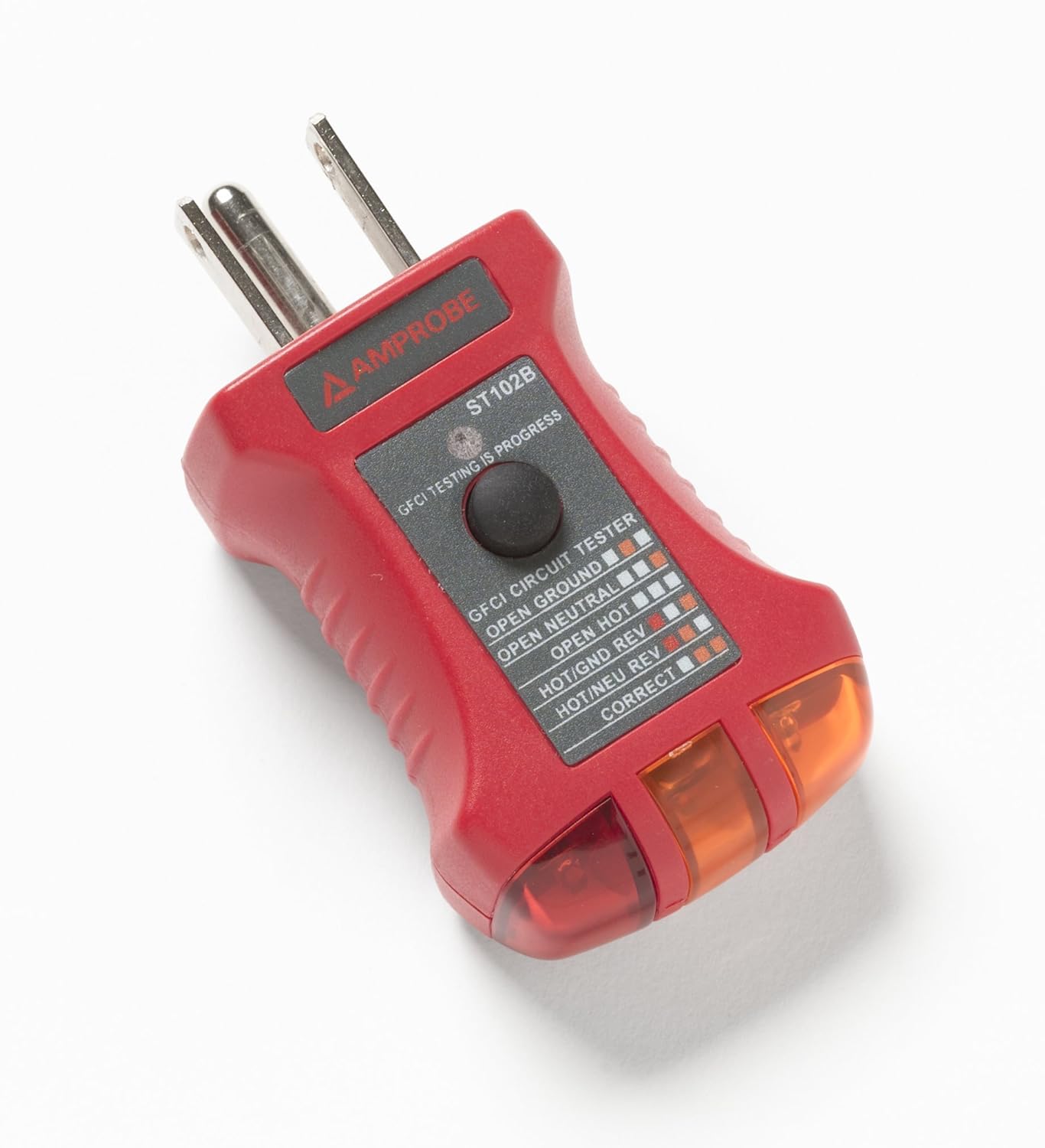 Amprobe ST-102B Probador de zócalo con GFCI, rojo
