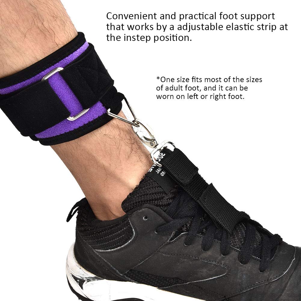 Soporte para pies caídos, soporte ajustable con correas elásticas, soporte de ortesis, soporte de tobillo, corrector postural de caída del pie para