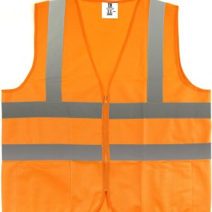 ÿTR Industrial Chaleco de Seguridad Naranja, XXXL, Tejido de 2 Bolsillos ÿTR Industrial Chaleco de Seguridad Naranja, XXXL, Tejido de 2 Bolsillos