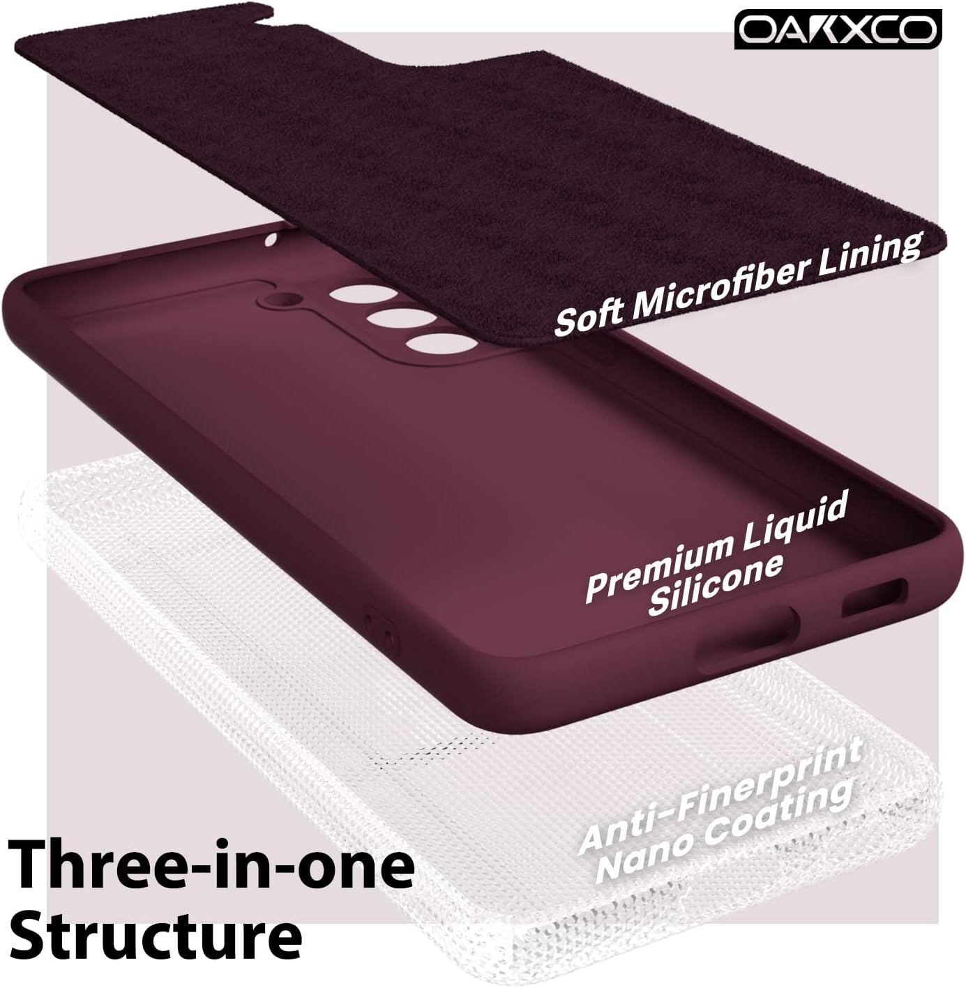 Oakxco Funda para teléfono Samsung Galaxy S21 FE 5G de silicona líquida, bonita funda de gel suave de goma TPU suave para mujeres y niñas, diseño