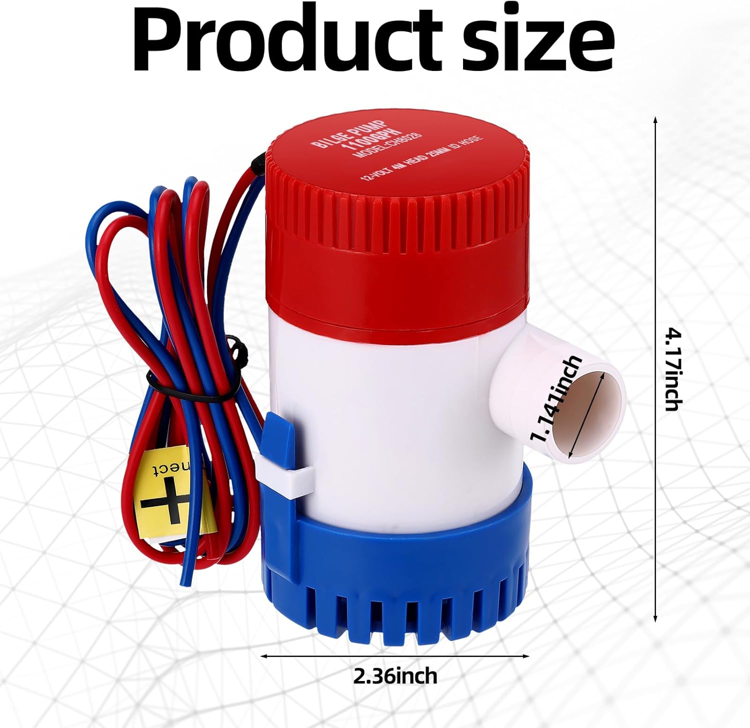 Bomba de sentina sumergible de 12 V, bomba de agua de sentina eléctrica de bajo ruido, bomba de agua automática no automática para tanque de agua,