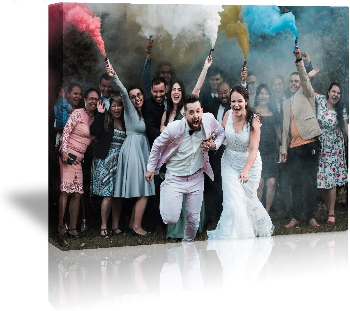 YONICA Impresiones en lienzo personalizadas con tus fotos, para arte de pared personalizado para dormitorio, sala de estar, boda, bebé, mascota,