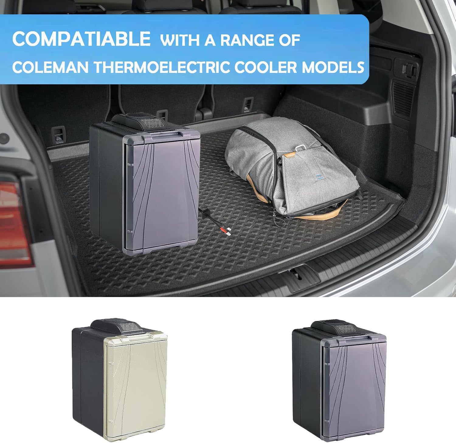 Enchufe de alimentación para enfriador termoeléctrico de 12 voltios, repuesto de 12 V, piezas de enfriador Coleman de 9.8 pies con fusible de 15 A,