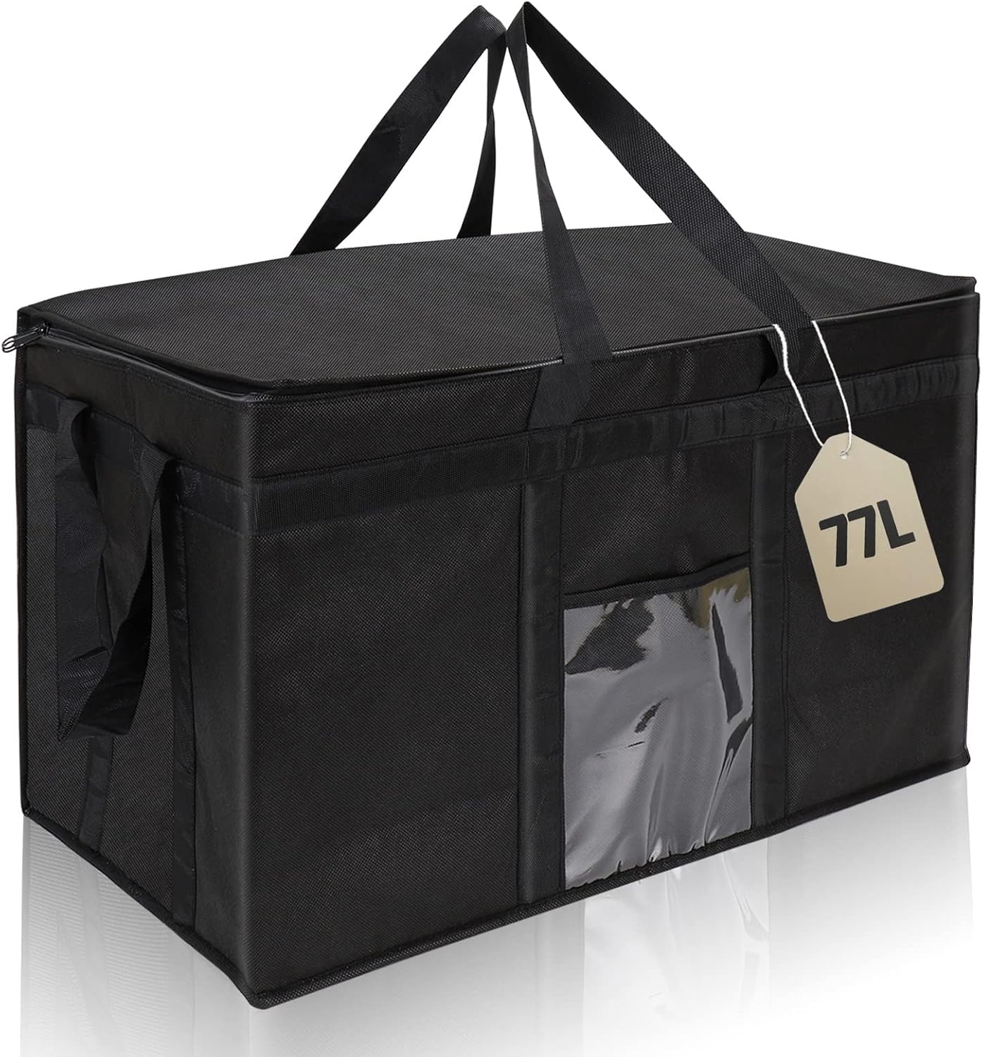 Bolsas enfriadoras grandes aisladas, bolsas reutilizables para alimentos calientes y fríos, plegables de gran capacidad y duraderas, adecuadas para
