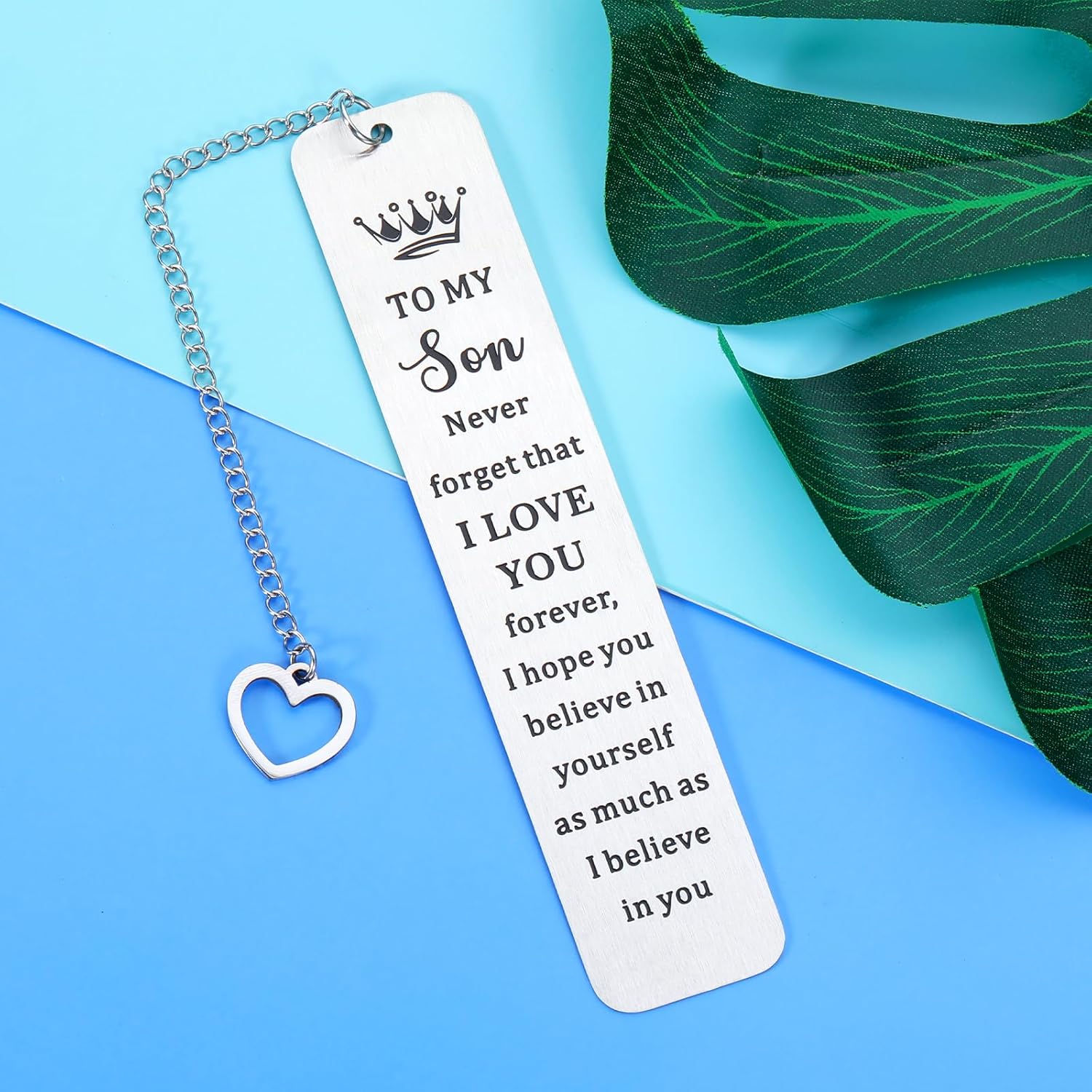 Regalos para mi hijo, marcapáginas inspirador para hijo de mamá, papá, dulce 16, 18, 21, cumpleaños, Navidad, San Valentín, graduación, día de boda,