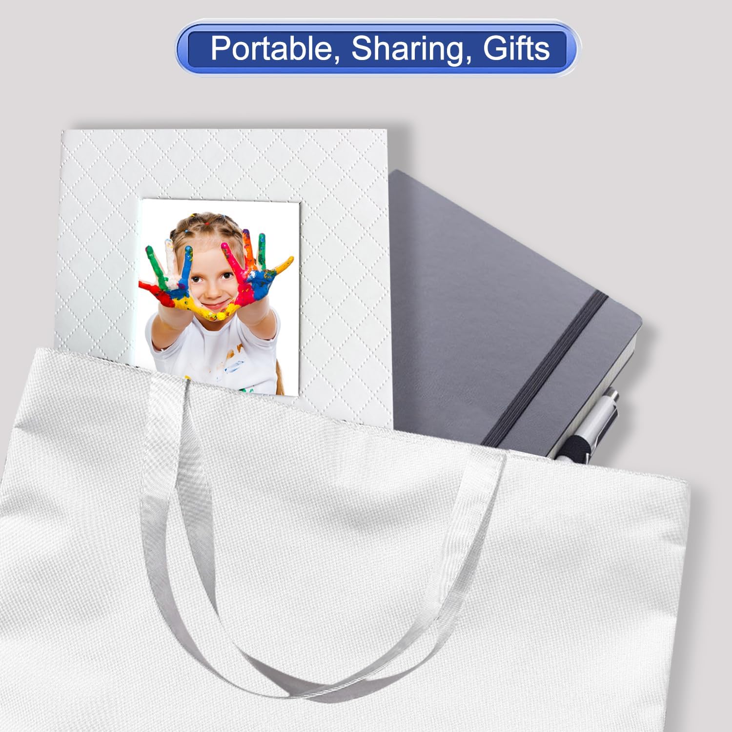 Zoview Art Álbum de fotos pequeño portátil de 4 x 6 pulgadas, cada 28 páginas transparentes con capacidad para 56 imágenes, mini álbumes de piel