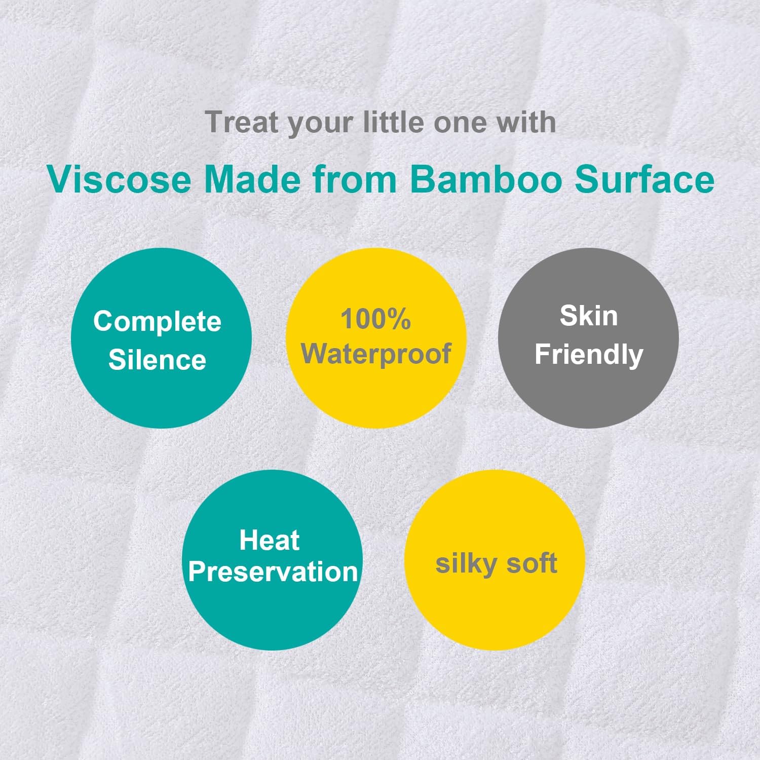 Funda de colchón impermeable compatible con Graco My View 4 en 1, paquete de 2, superficie de bambú ultra suave, transpirable y de fácil cuidado