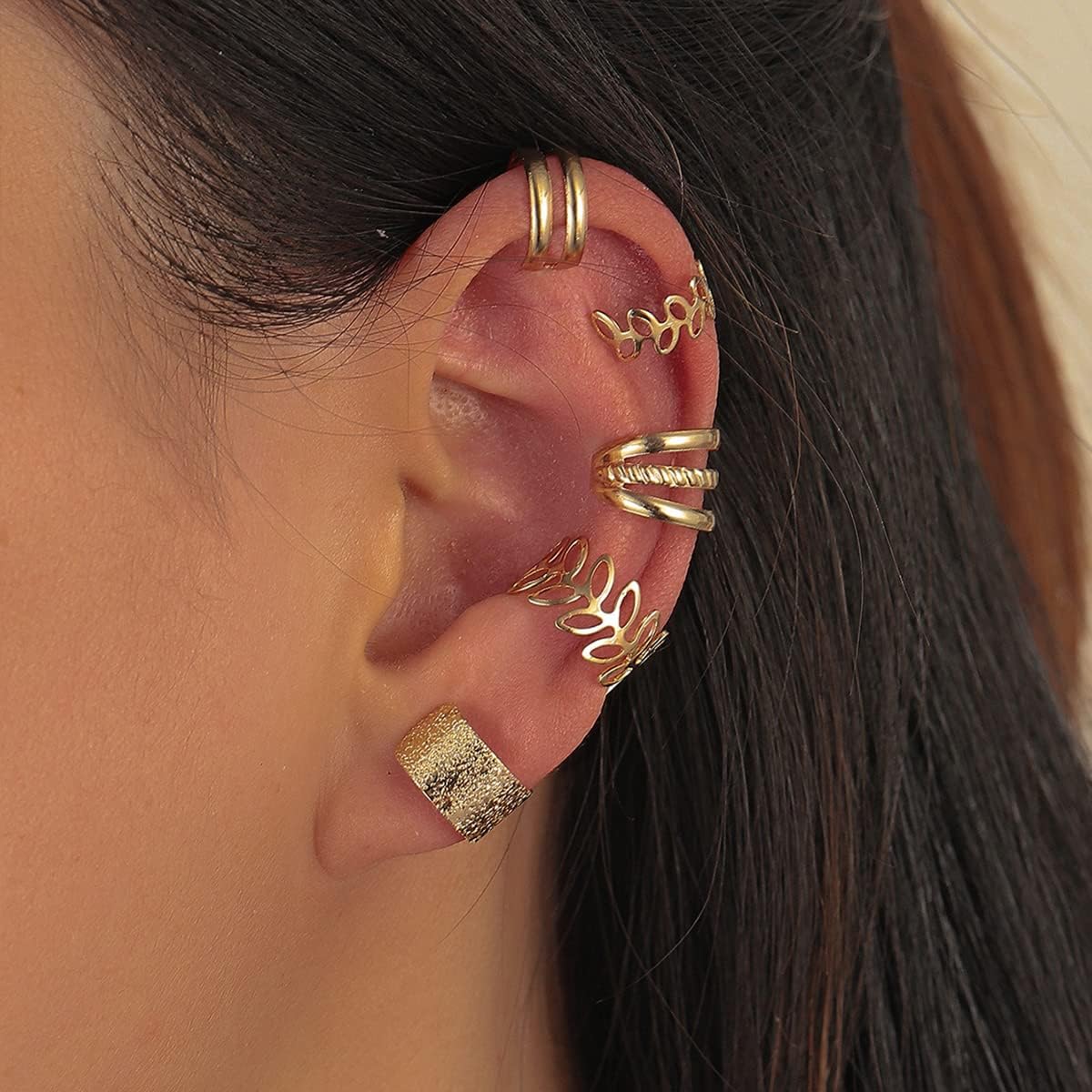 20 piezas de joyas doradas para el cabello para trenzas con diamantes de imitación de cristal, clips de trenza para rastas sin perforación, joyería