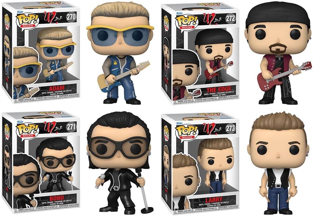 U2 (ZooTV) Funko Pop! Rocks Set completo (4)
