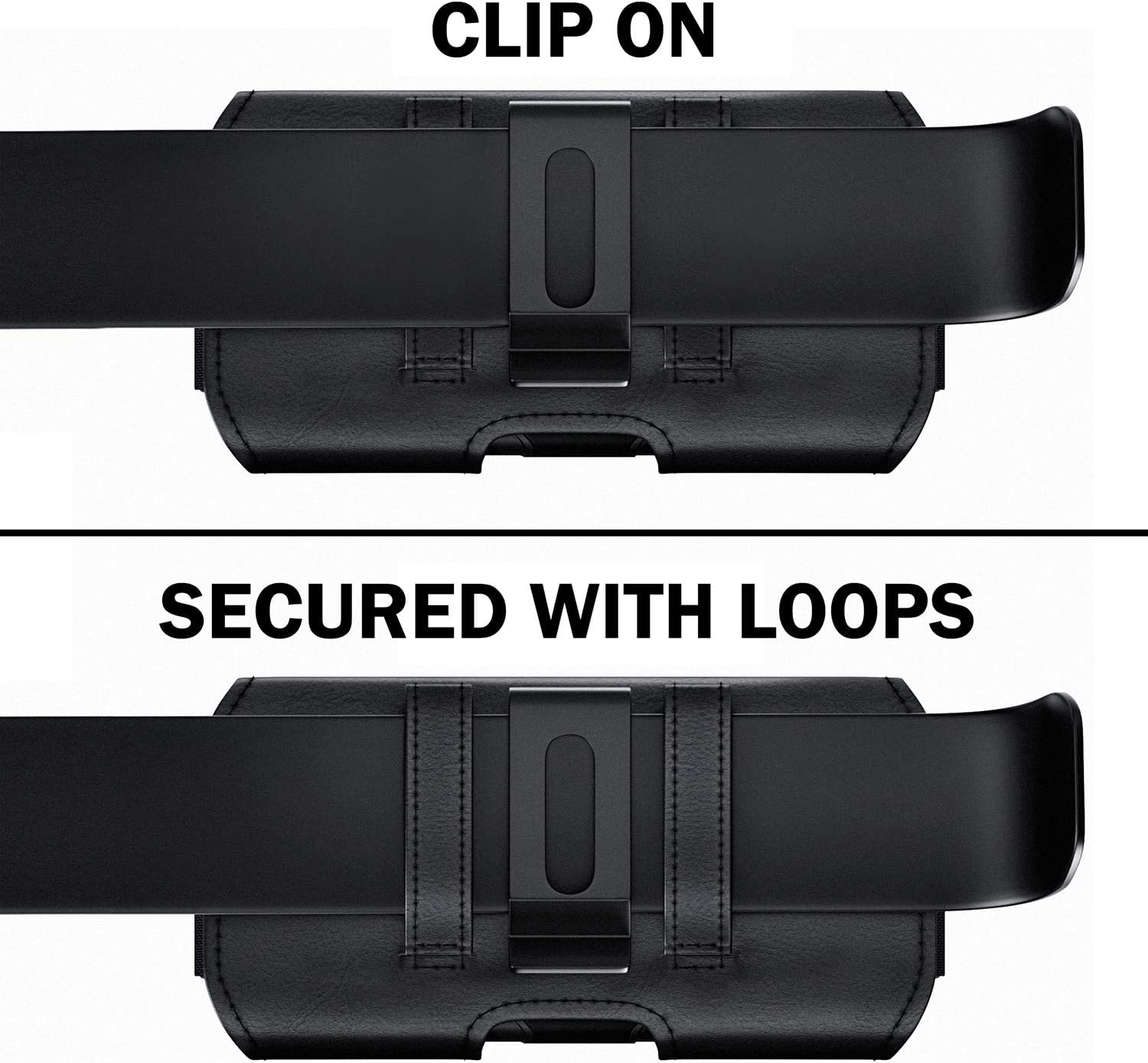 DeBin – Funda para Galaxy S23, S22, S21, S20, S10, S9, A10e, A01, Note 10, Clip para cinturón de teléfono celular, funda de transporte (se adapta a