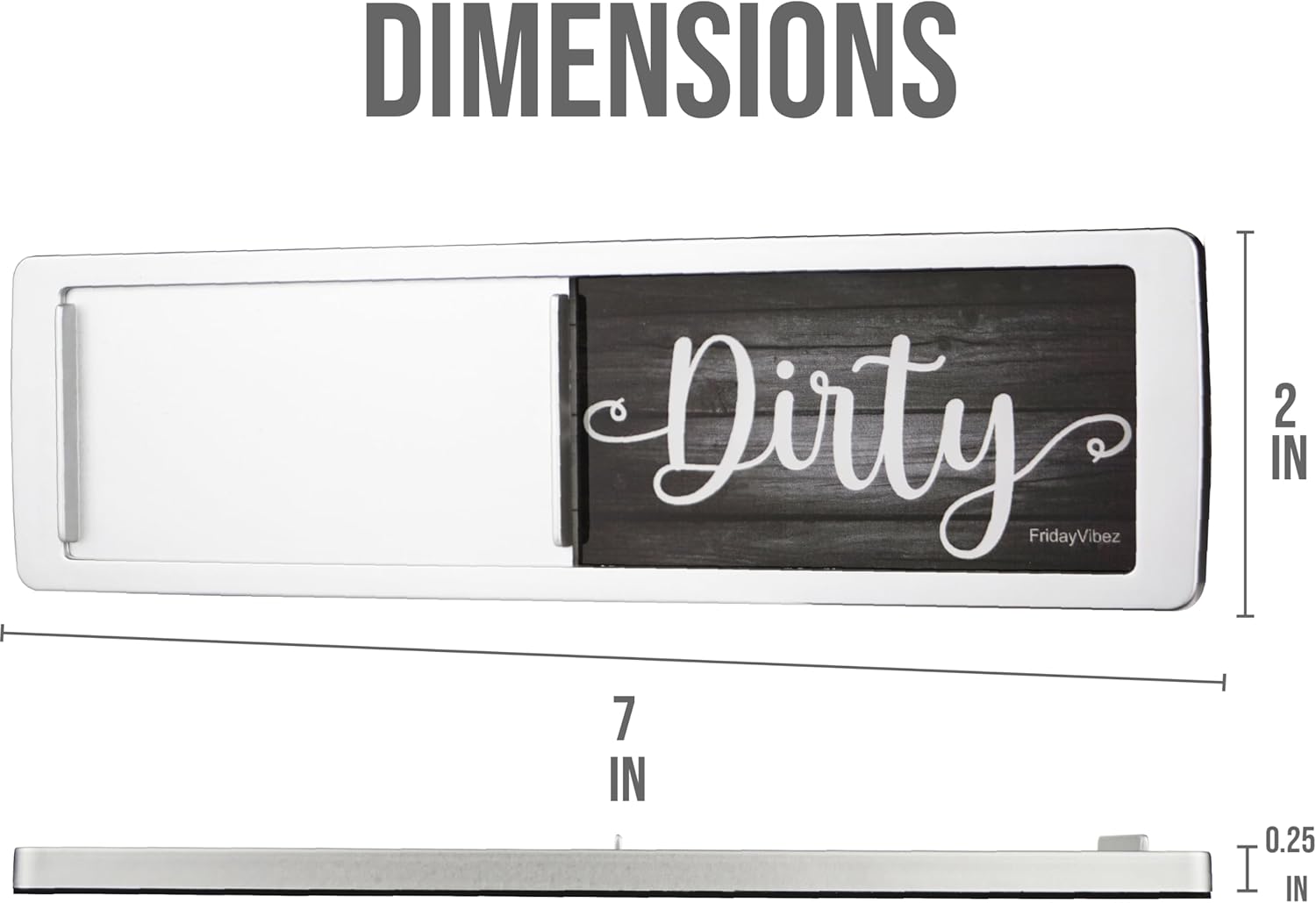Imán para lavavajillas con texto en inglés “Clean Dirty”, imán de limpieza fuerte y sucia para lavavajillas, indicador universal para lavavajillas
