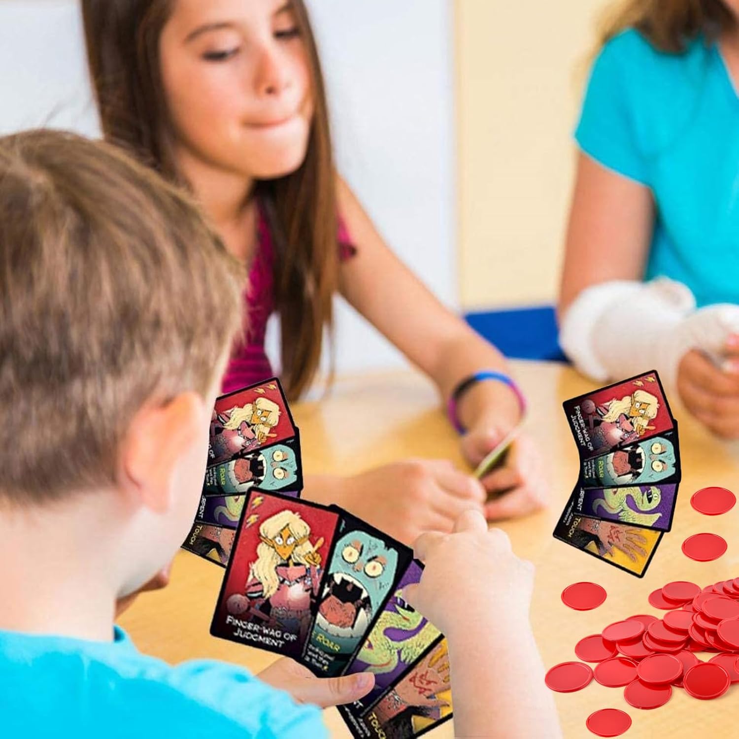 Coopay Discos de contador de aprendizaje de plástico de 1.5 pulgadas, discos de conteo de fichas de bingo para práctica de matemáticas y fichas de
