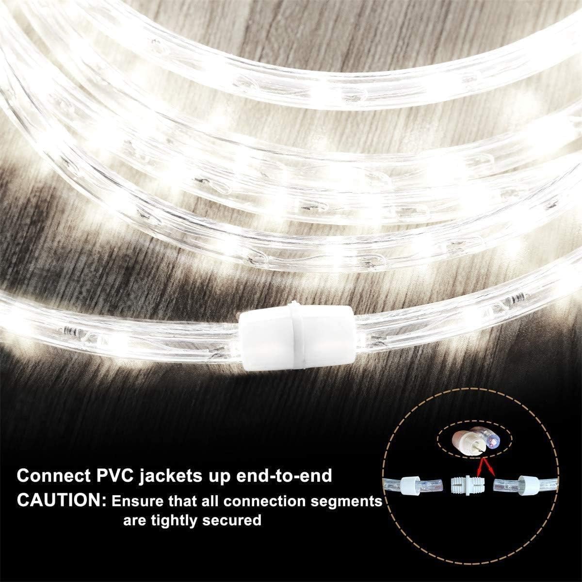 TONESLY Tira de luces LED de Navidad impermeable de 150 pies, 150 pies, 1620 LED, impermeable, para fiestas, Navidad, hogar, cocina, dormitorio,