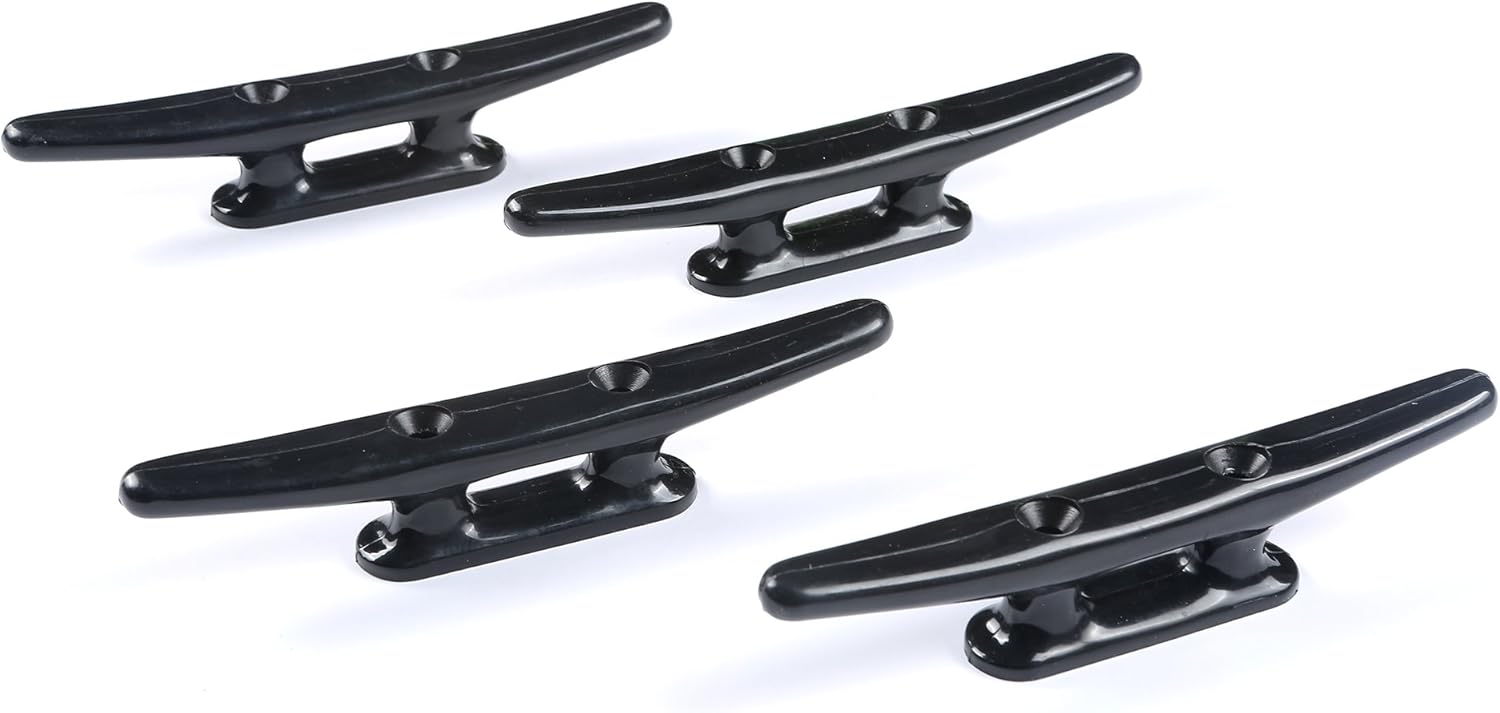 Tacos de barco Dock Nylon Tacos Kayak Negro 4 Pack