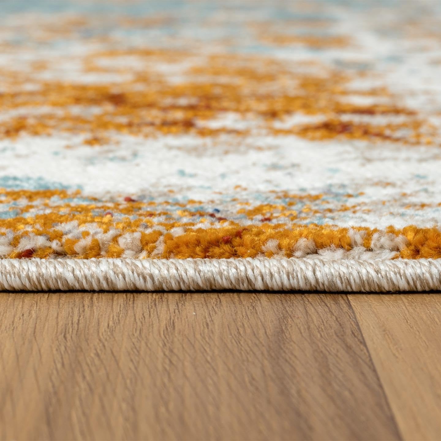 LUXE WEAVERS Alfombras abstractas multicolor de 5 x 7, alfombra moderna resistente a las manchas, alfombra de interior para dormitorio, sala de