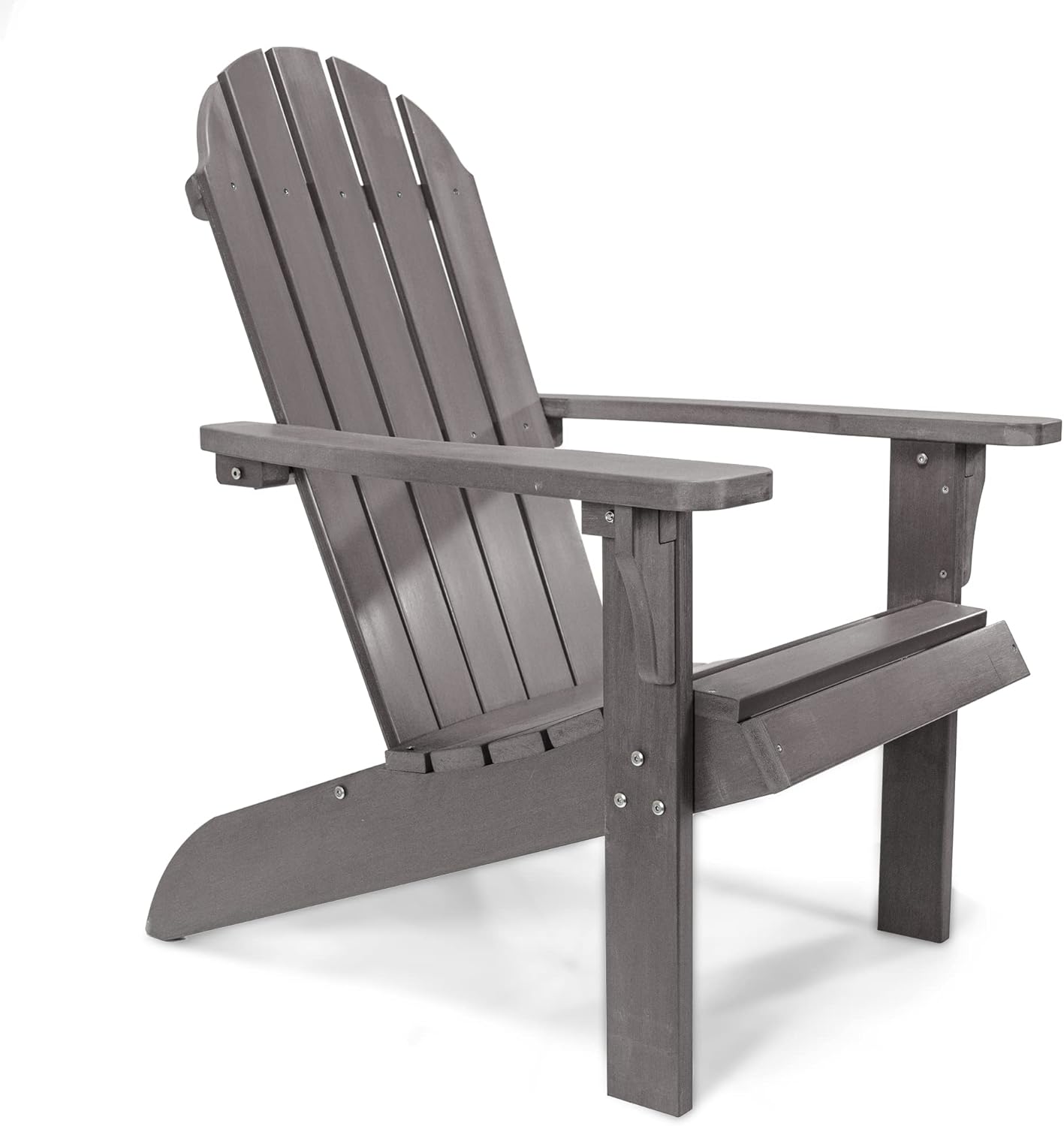 Silla Adirondack tradicional, aspecto de madera real, sillas de plástico para exteriores para todo tipo de clima, para fogata, patio, piscina, fácil