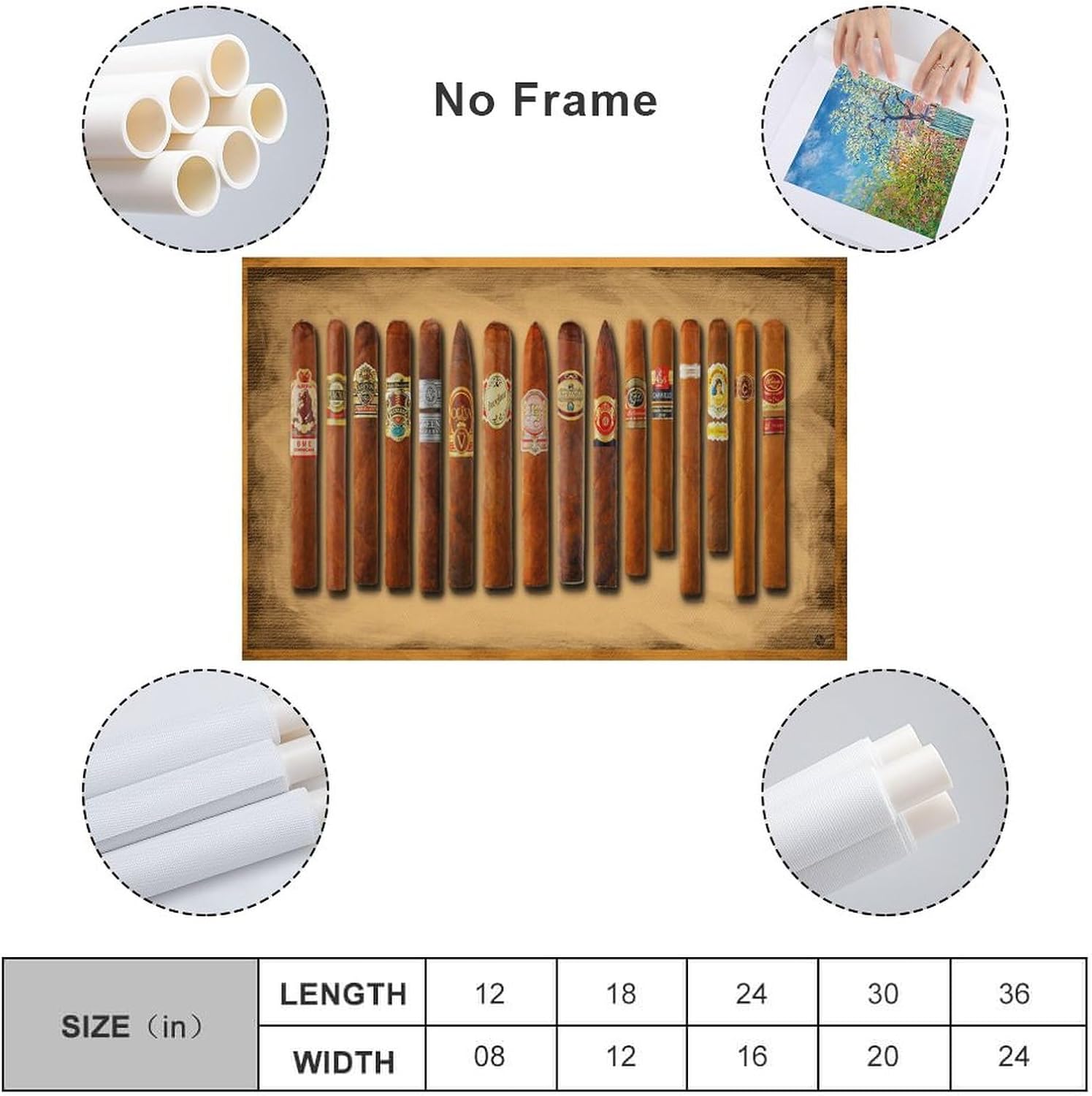 Póster de arte para regalar a los amantes de los cigarros, lienzo, pinturas artísticas para pared, decoración del hogar, sala de estar, impresiones