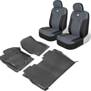 Cat 3D MeshFlex – Alfombrillas y fundas de asiento personalizadas para Ford F-150 SuperCrew 2015-2023, 2 cojines de asiento transpirables y 3 forros Cat 3D MeshFlex – Alfombrillas y fundas de asiento personalizadas para Ford F-150 SuperCrew 2015-2023, 2 cojines de asiento transpirables y 3 forros